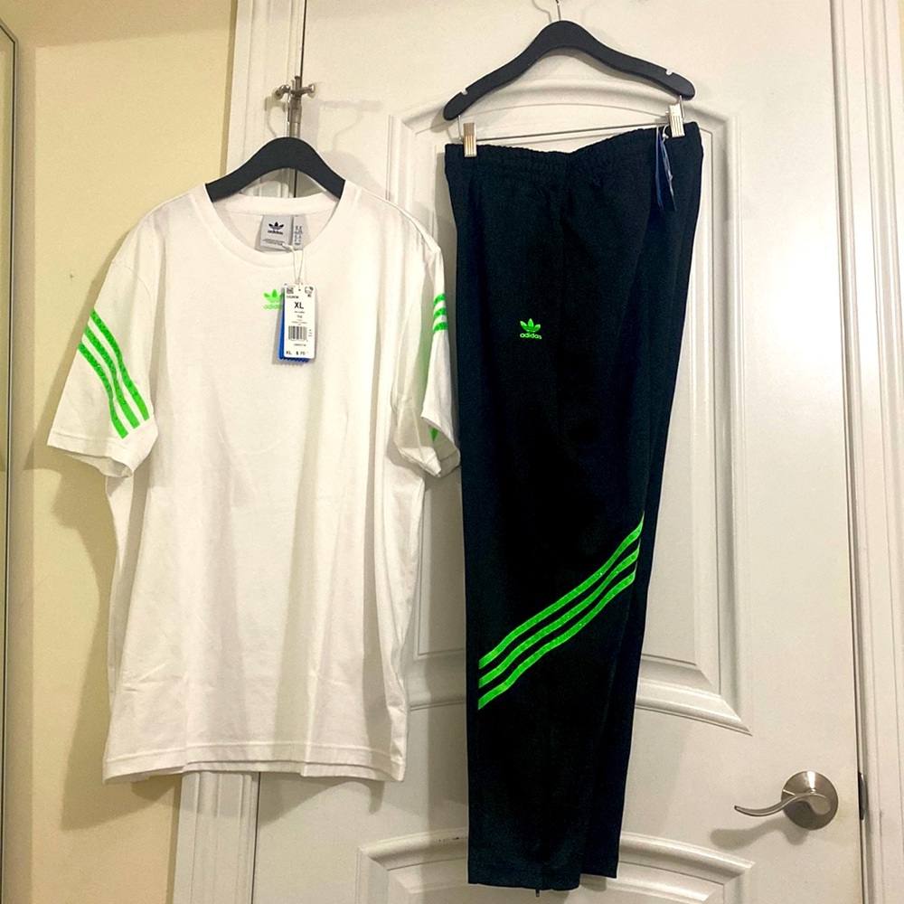 ADIDAS x SWAROVSKI NEON GREEN SET TRACK